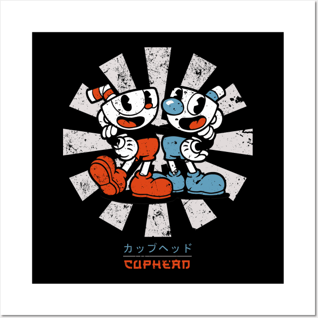 Cuphead Retro Japanese Wall Art by Nova5